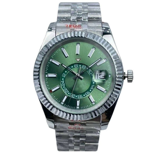 Green Dial Watch with Oyster Band