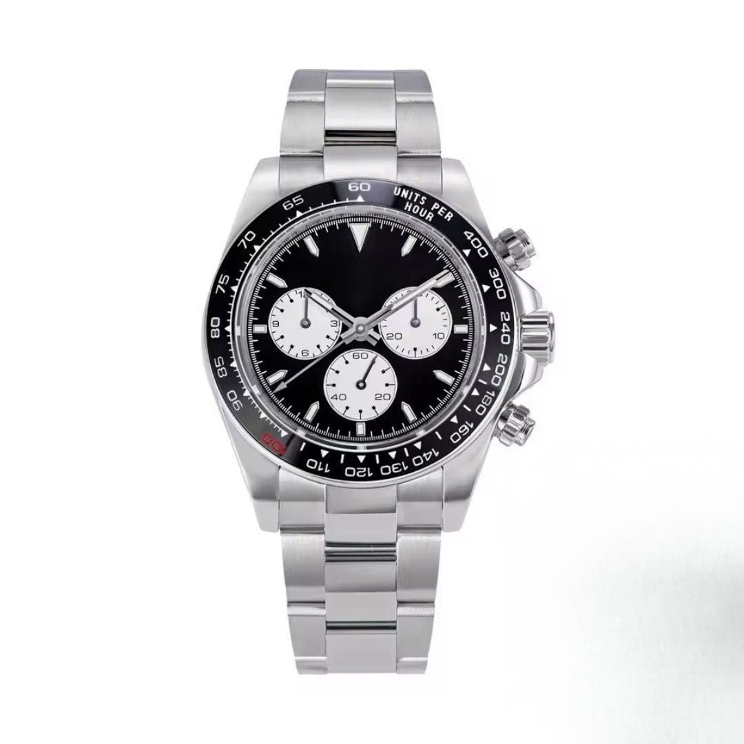 White Gold Watch with Oyster Band
