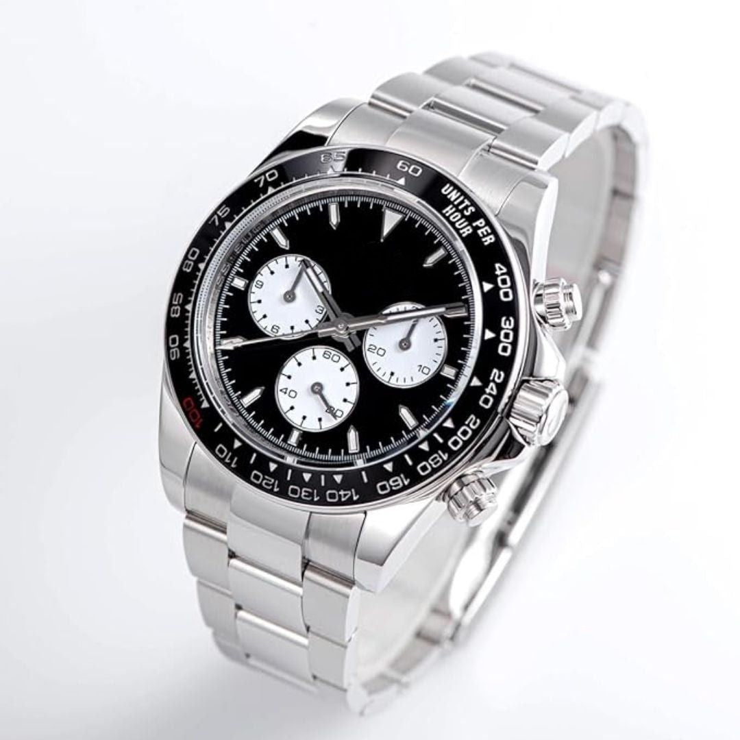 White Gold Watch with Oyster Band