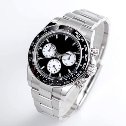 White Gold Watch with Oyster Band