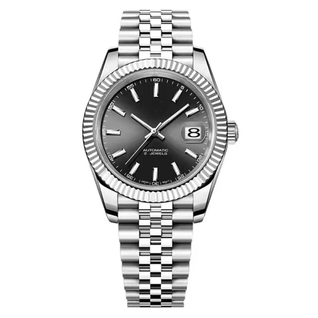 Black Dial Watch with Jubilee Band