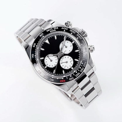 White Gold Watch with Oyster Band