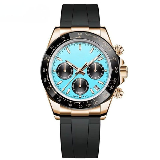 Turquoise Blue Watch with Rubber Band