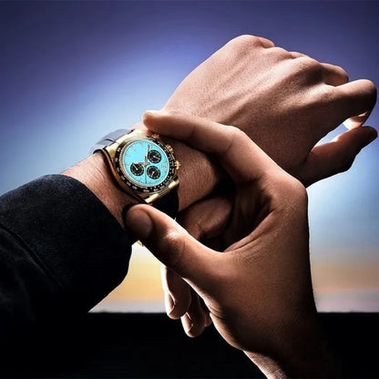 Turquoise Blue Watch with Rubber Band