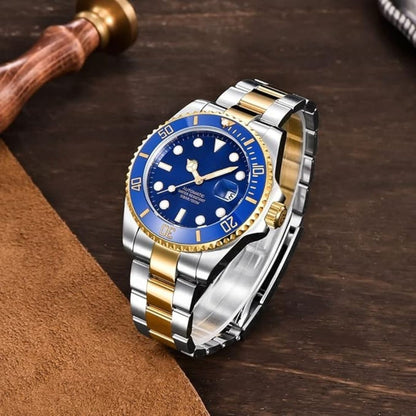 Bluesy Watch with Oyster Band